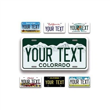 Пользовательский текстовый алюминиевый номерной знак